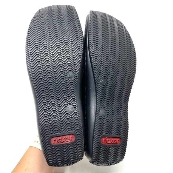 RIEKER L1763-00 LADIES BLACK HOOK AND LOOP SHOES - Picture 6 of 7